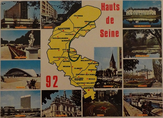 Hauts De Seine Multi View Postcard With View Of CNIT & Futuro - Undated & Unused - Front