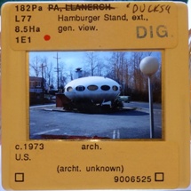35mm Slide - Llanerch Futuro - Hamburger Stand - 1973
