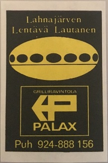 Vintage Lahnajärvi Futuro Match Box Label