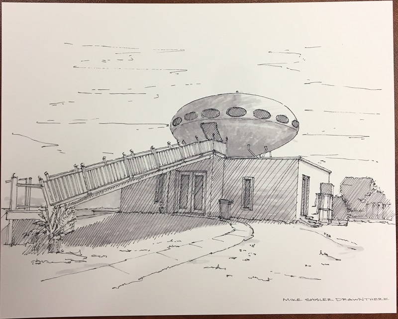 Mike Shisler Drawing Of Pensacola Beach Futuro