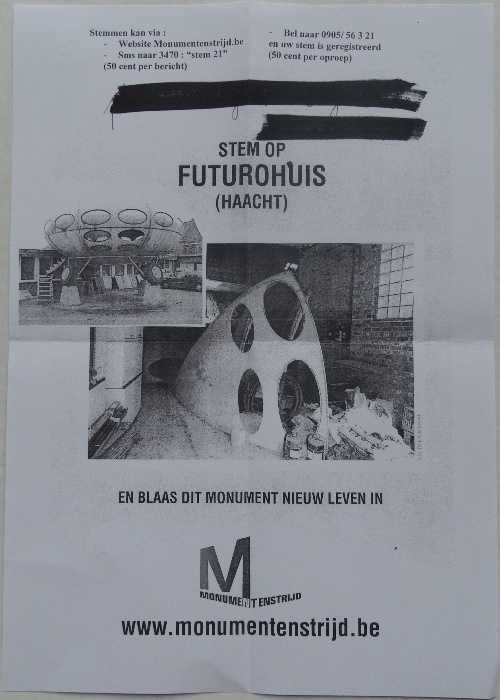 Monumentenstrijd 2006 Vote For FuturoHuis Flyer