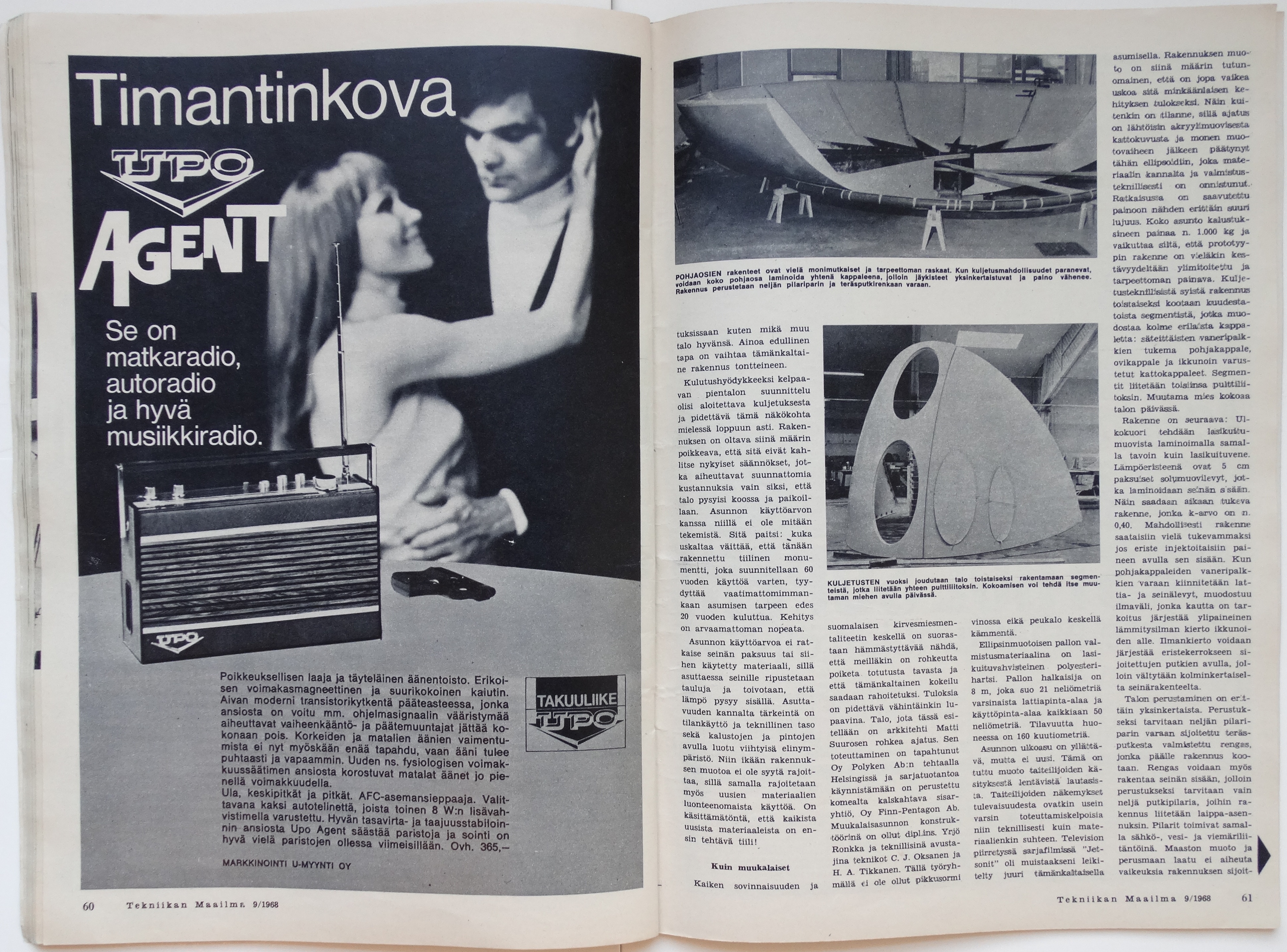 Tekniikan Maailma September 1968 | Pages 60-61